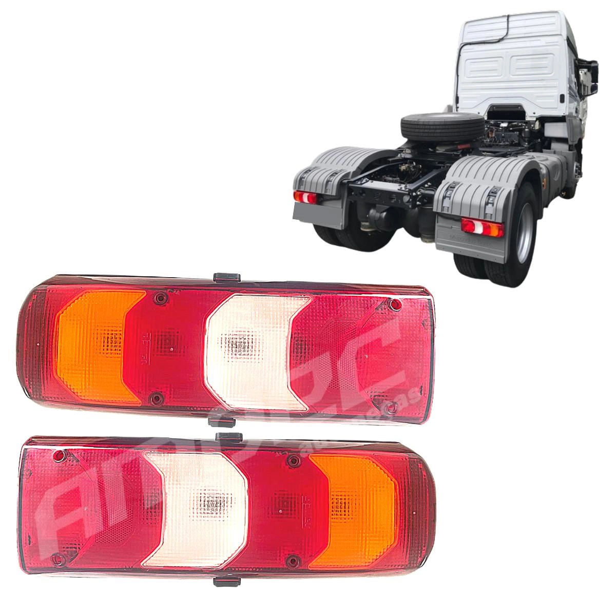 Par Lanterna Traseira Compativel MB Novo Actros Atego Accelo