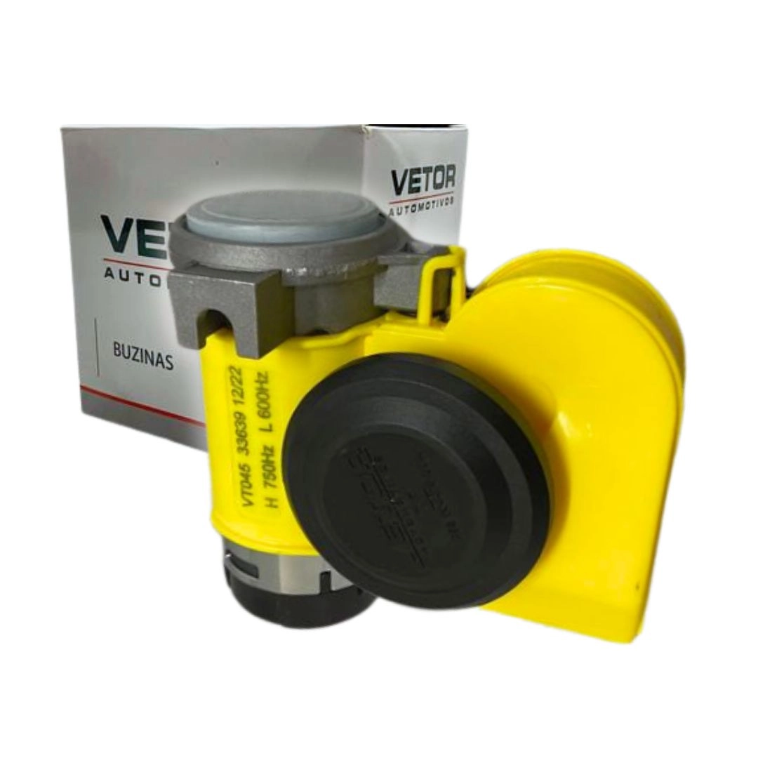 Buzina Ar 2 Cornetas Para Carro Moto Universal Compacta Com Compressor 12V