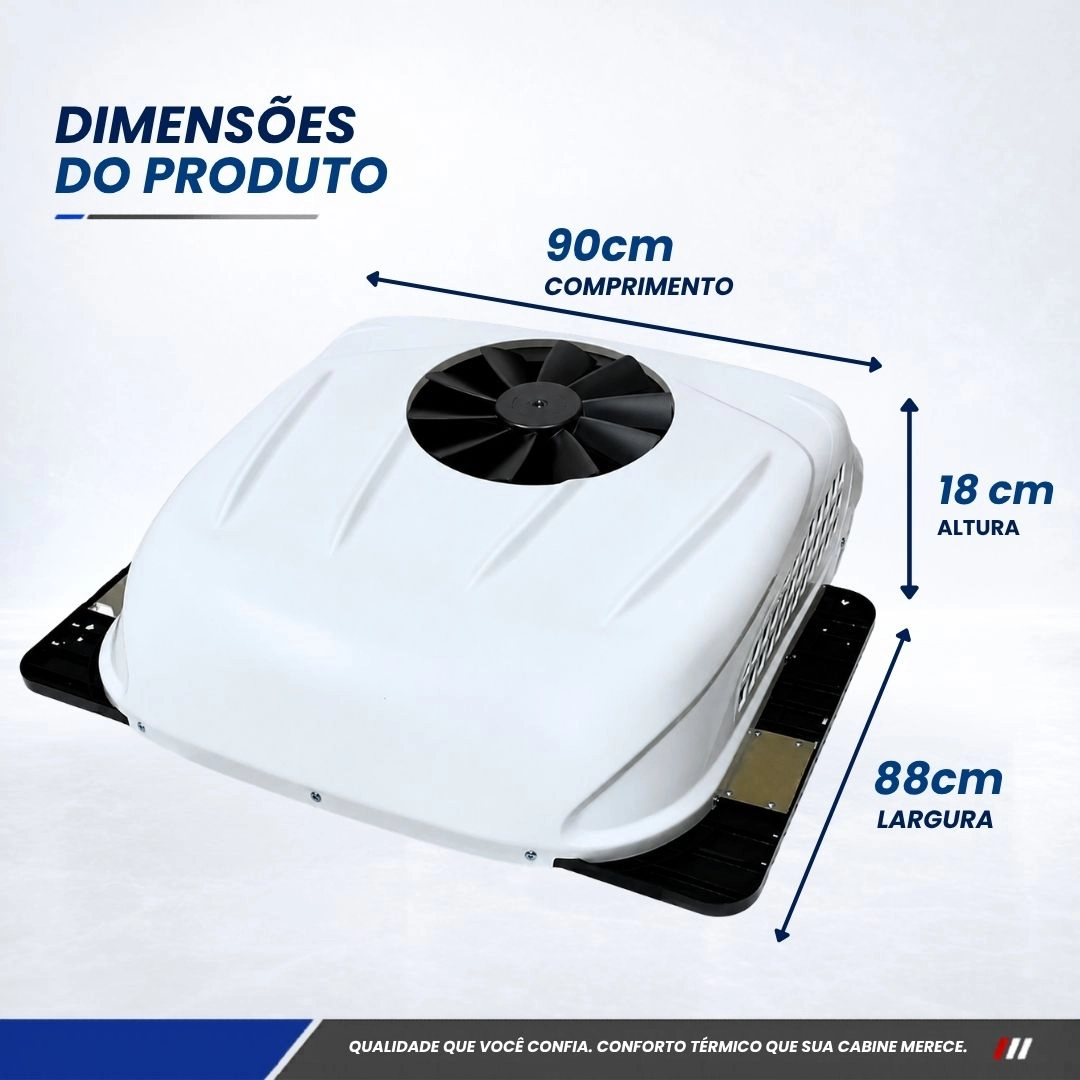 Kit Ar-Condicionado Para Caminhão Motorhome Van Trator Teto Elétrico Portátil Inverter 24v 9000 BTU EDN Kit Ar-Condicionado Para Caminhão Motorhome Van Trator Teto Elétrico Portátil Inverter 24v 9000 BTU EDN