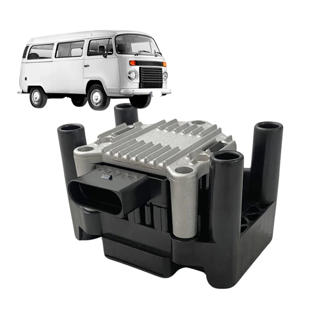 Bobina Ignição Para Kombi 1.4 2006 a 2013 4 Pinos 032905106D