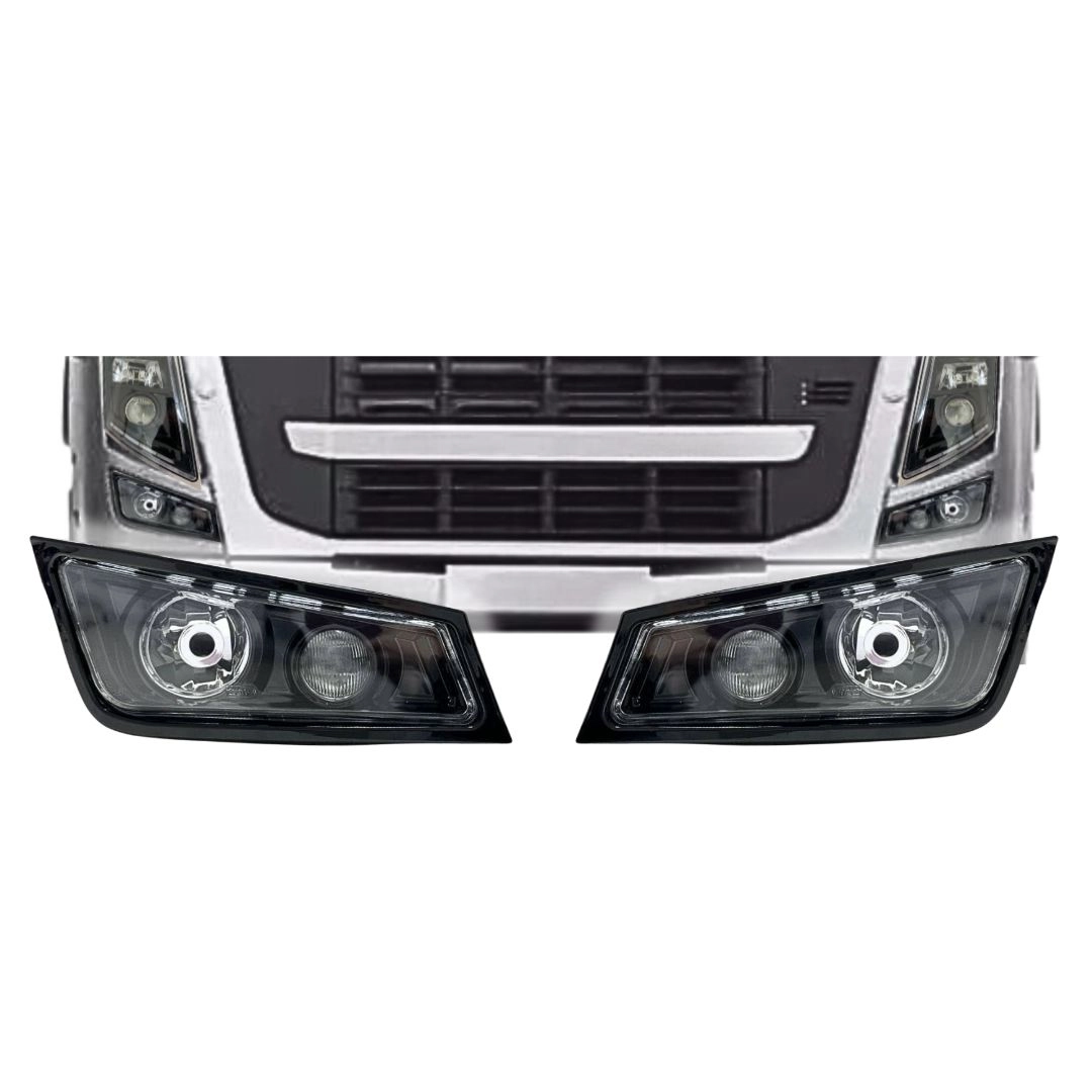 Par Farol Auxiliar ParaVolvo FH13 Máscara Negra Black