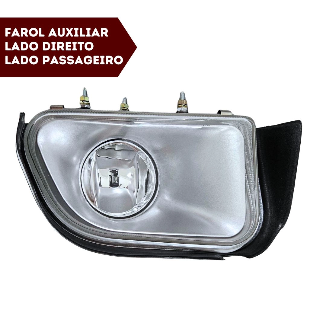 Farol Auxiliar Para S10 Blazer 2001 a 2007 Vidro Direito Farol Auxiliar Para S10 Blazer 2001 a 2007 Vidro Direito