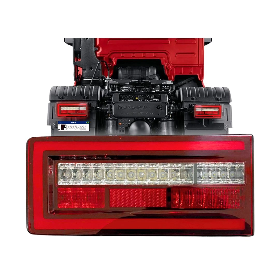 Lanterna Traseira LED 24V VW Novo Constellation Meteor LE
