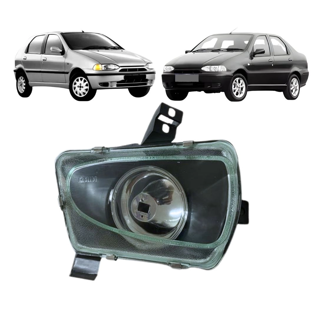 Farol Milha Para Strada Palio Weekend 1996 a 2000 Vidro LD