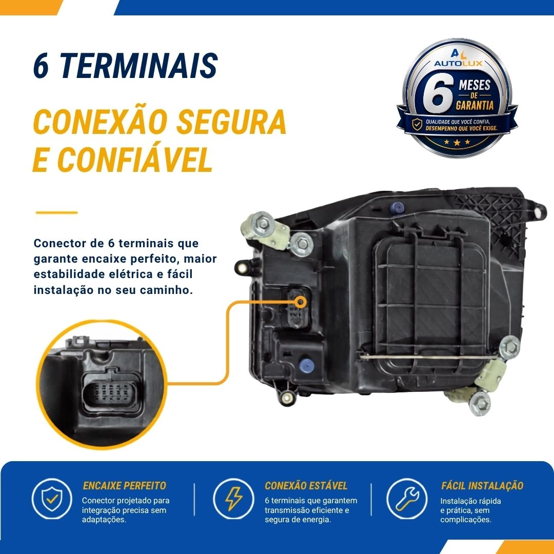 Farol Principal DRL Para Volkswagen Novo Delivery Express 4150 6160 9170 11180 13180 Lado Direito 23B941034A Farol Principal DRL Para Volkswagen Novo Delivery Express 4150 6160 9170 11180 13180 Lado Direito 23B941034A