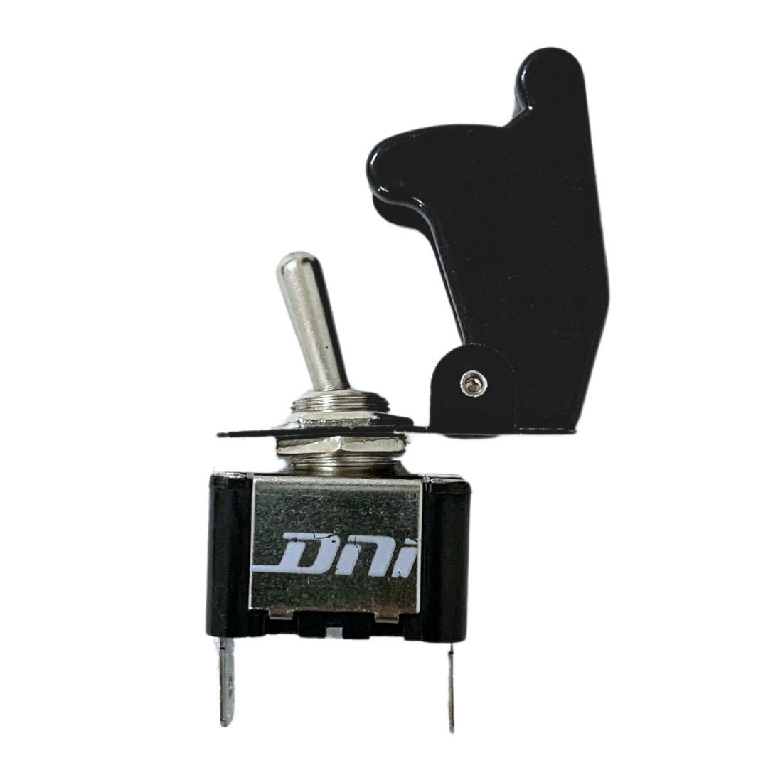 Chave Botão Liga Desliga 2 Posições Capa Preta Tipo Caça