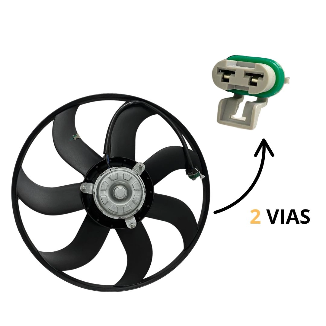 Ventoinha Radiador Para Fox 1.6 CrossFox 1.6 2007 a 2014