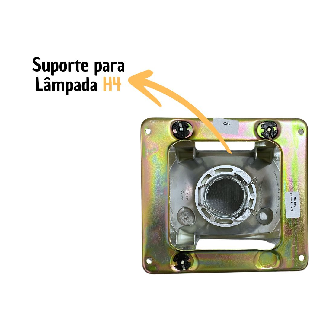 Kit 2 Farol Para Mercedes Bicudo 1993 a 2004 1214 1418 1618 1935 1844 Farol Lente Vidro