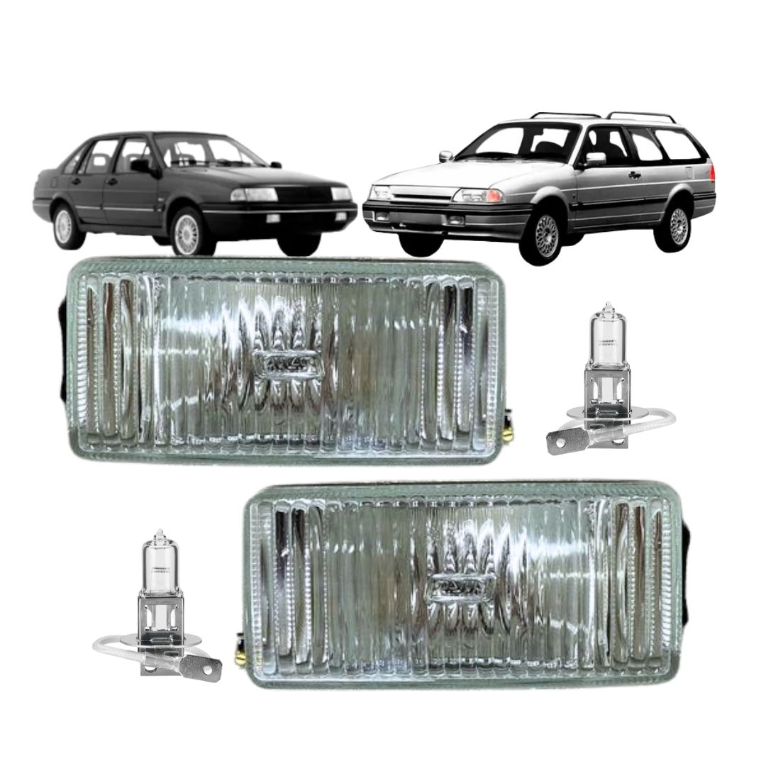 Par Farol Milha Para Santana Quantum 1991 a 1995 Lente Vidro