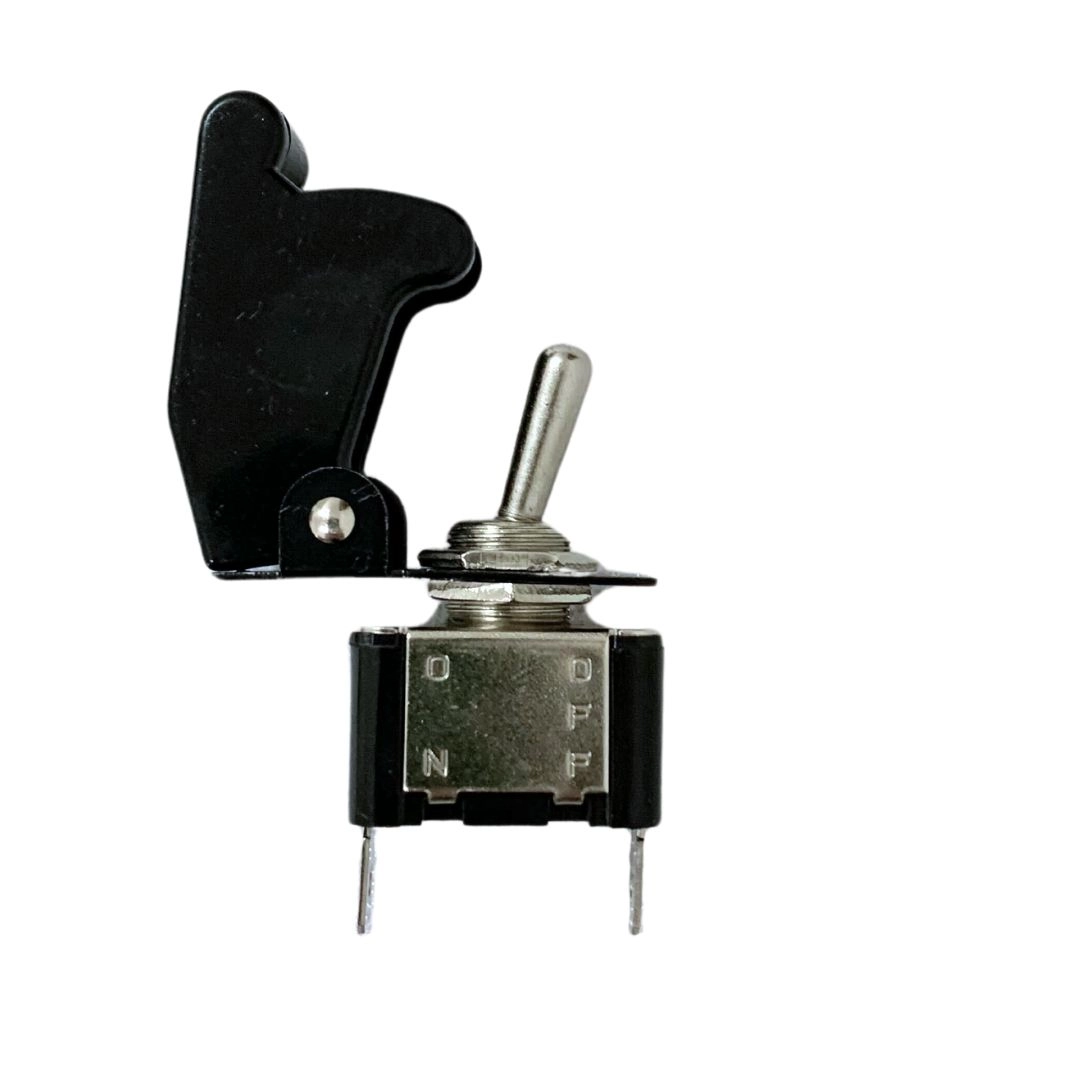 Chave Botão Liga Desliga 2 Posições Capa Preta Tipo Caça