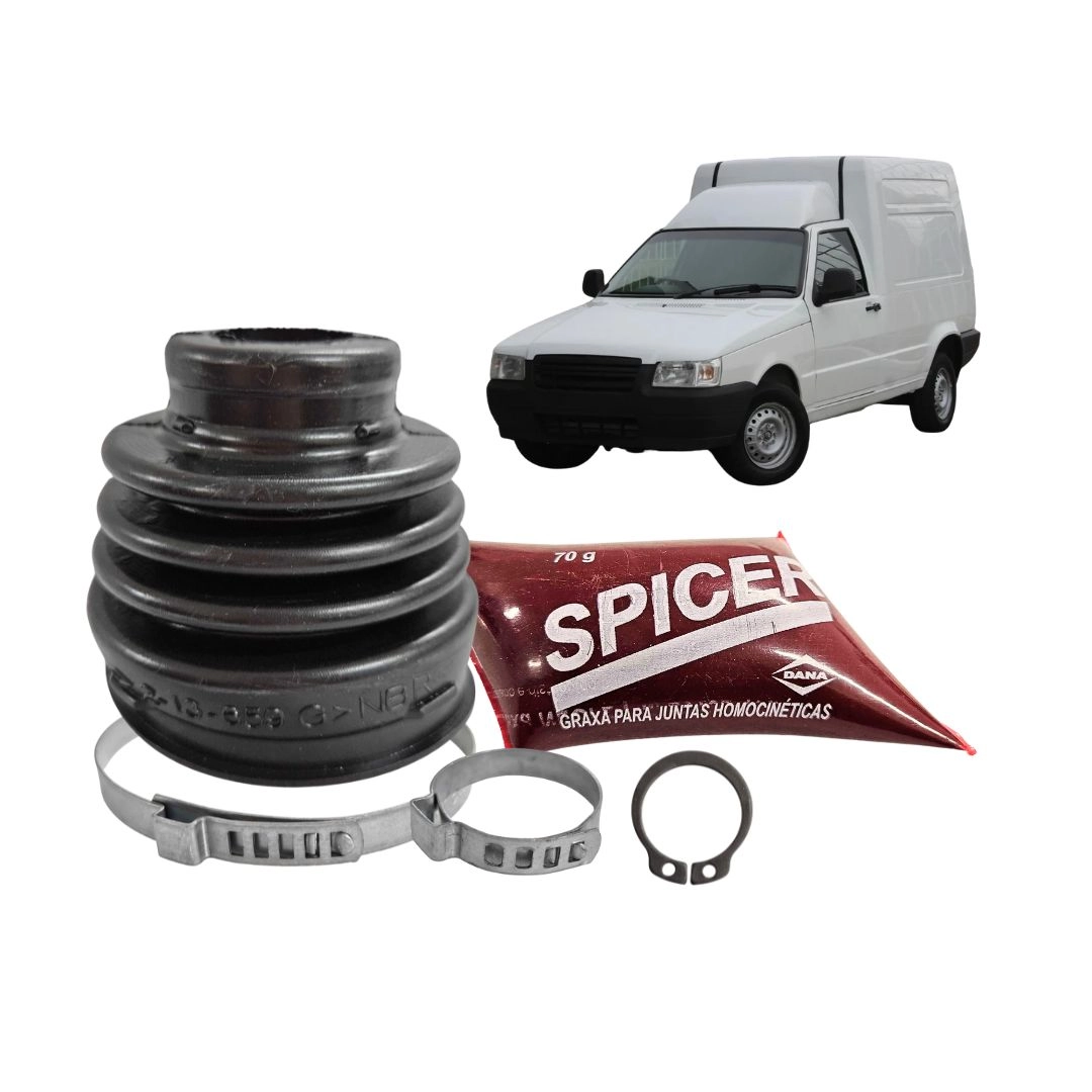 Kit Coifa Homocinetica Para Fiorino 2003 a 2013 Lado Cambio