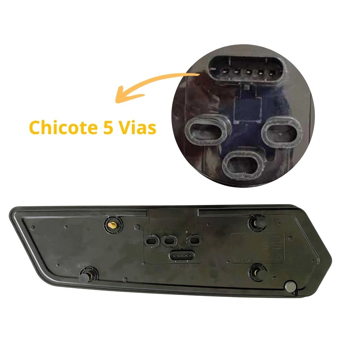 Par Lanterna Traseira Multi Vision Led 24V Seta Sequencial