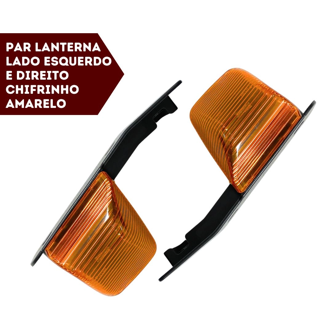 Par Lanterna Pisca Seta Para Iveco Stralis 06 Laranja