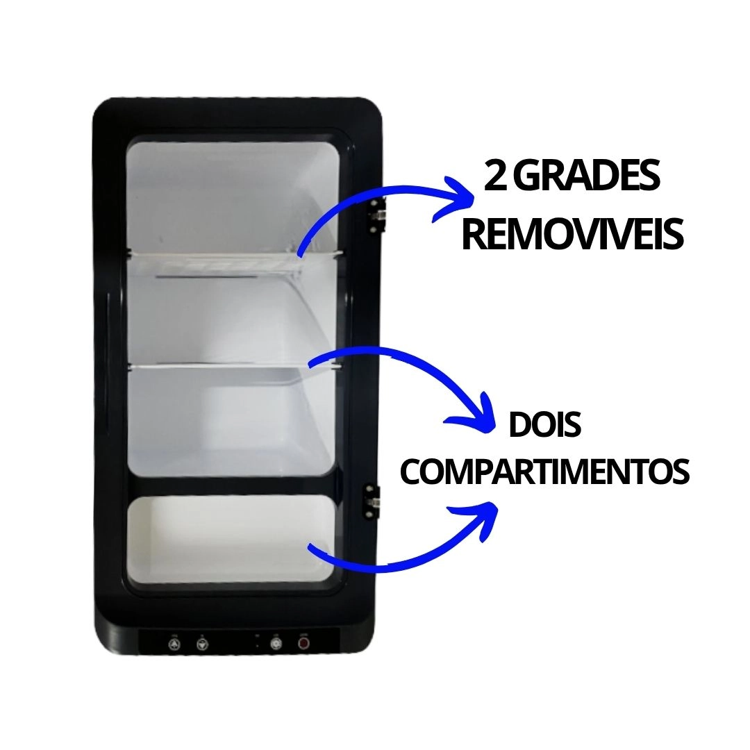 Geladeira Portátil 20 Litros 12V/24V 110v/220v Caminhão Van