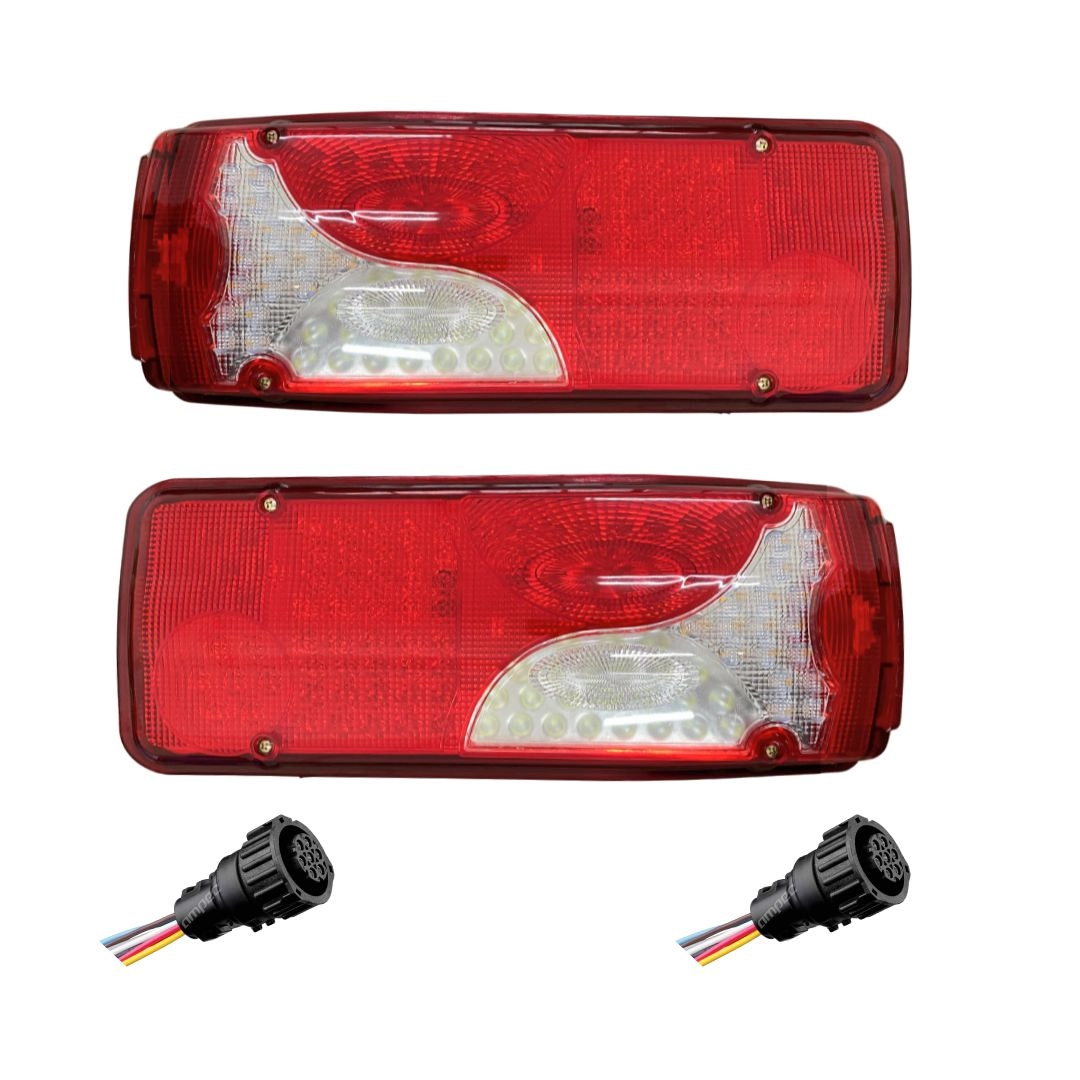 Kit Lanterna Botinha ParaScania S4 S5 Led + Chicotes