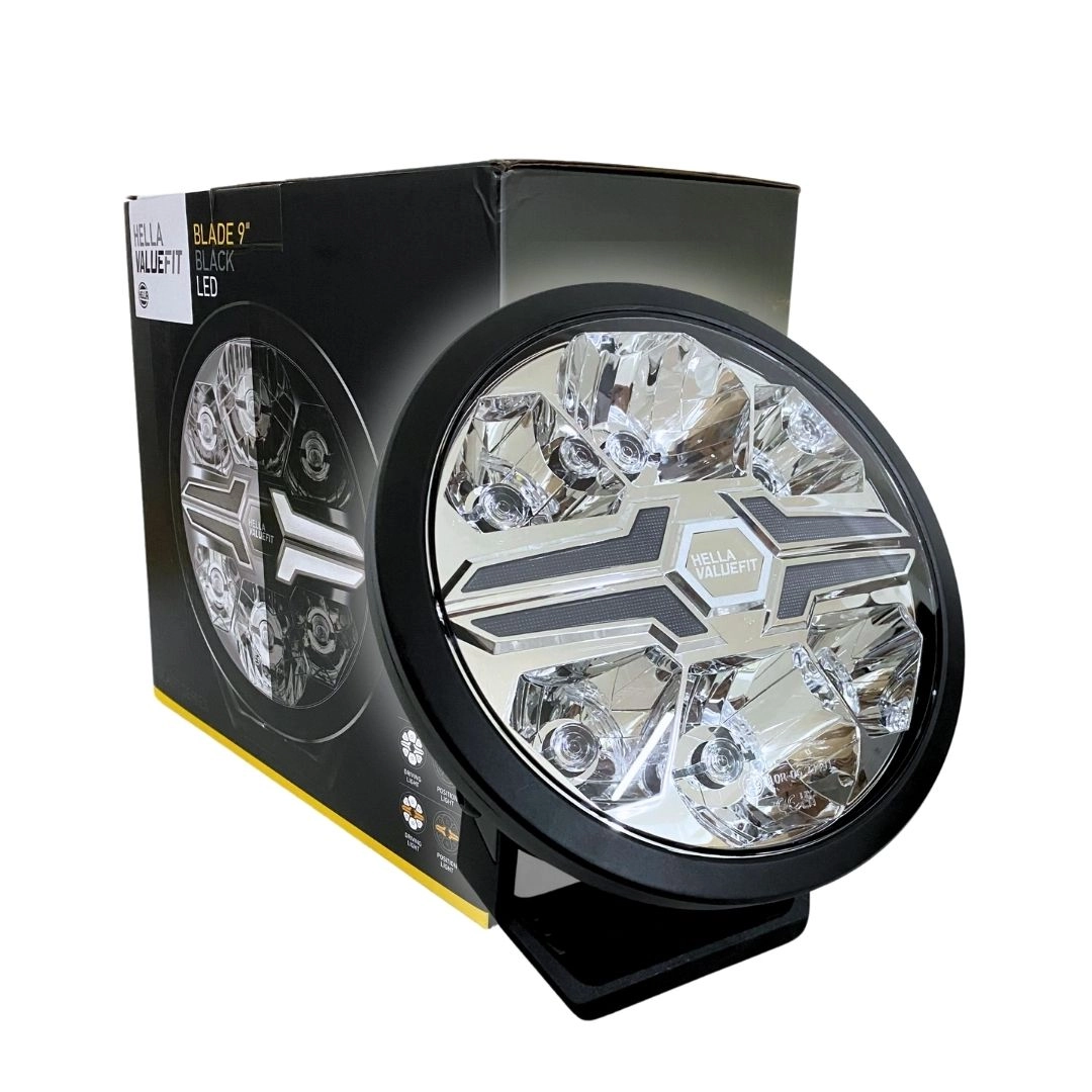 Farol Milha Auxiliar LED Bivolt 12/24v Branco / Âmbar Universal Off-Road Picapes Hella 1FJ357199071