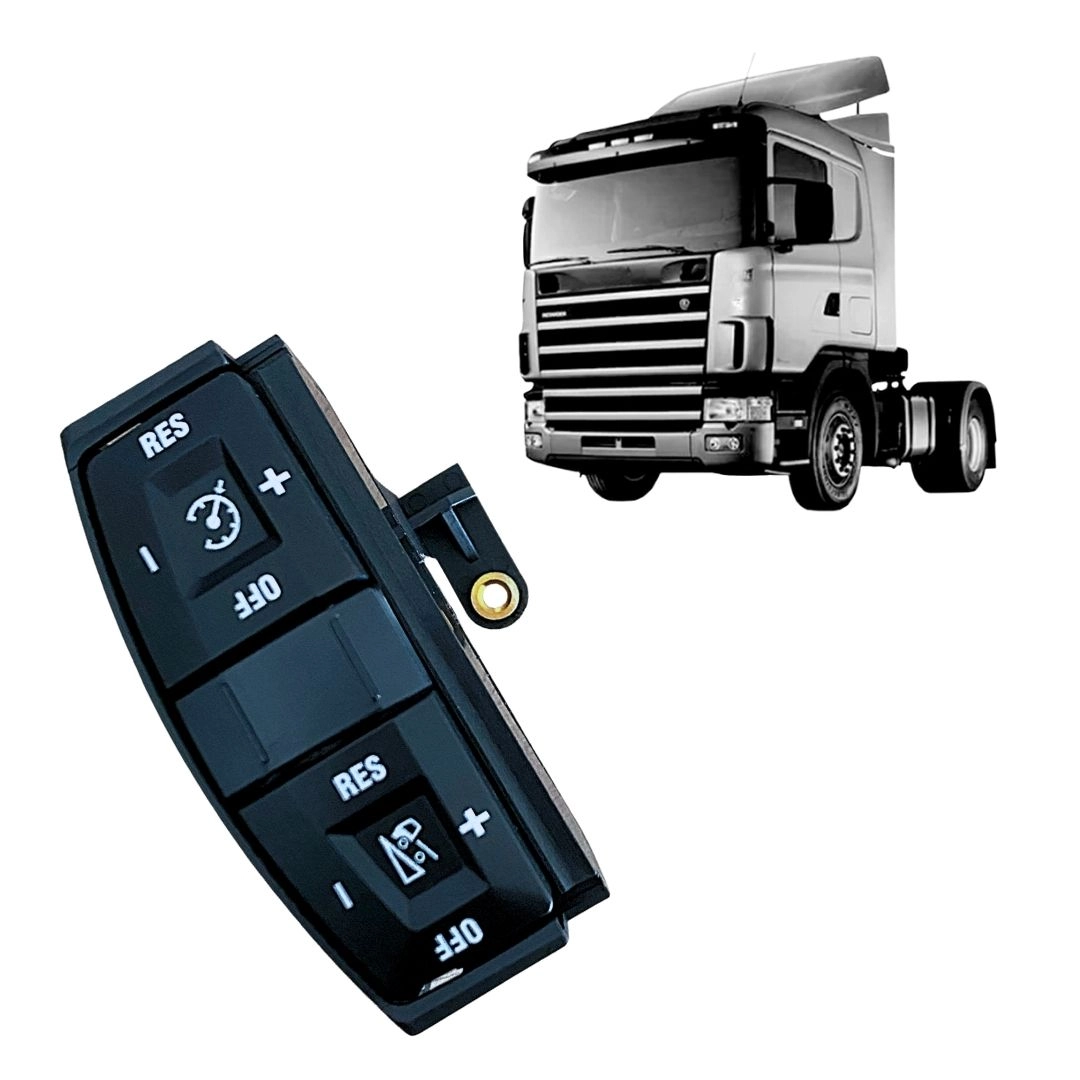 Botão Interruptor Comando Piloto Automático e Freio Motor Para Scania Série 5 Série 6 S5 S6 PGR EDN 1870912 Botão Interruptor Comando Piloto Automático e Freio Motor Para Scania Série 5 Série 6 S5 S6 PGR EDN 1870912
