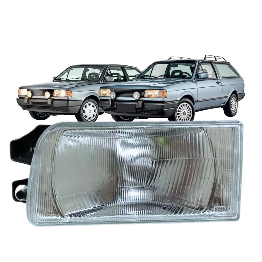 Farol Para Gol Parati Quadrado G1 1991 a 1995 Lente Vidro LE