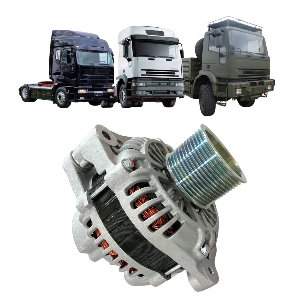 Alternador 90A 24V 12 Filetes Para Iveco EuroStar EuroTech EuroTrakker Eurocargo Stralis Zen 45009 A004TA0592