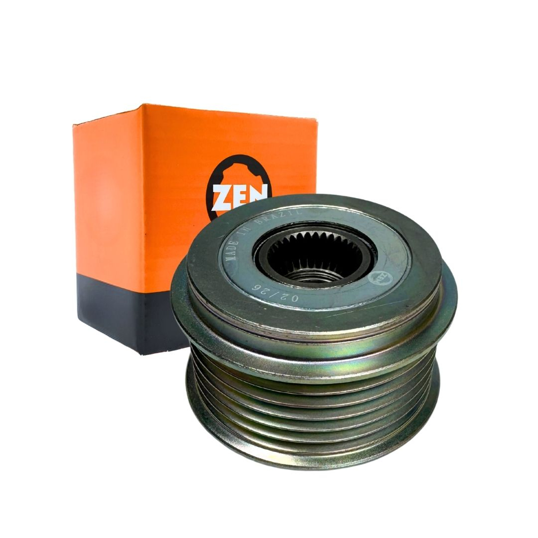 Polia Roda Livre do Alternador Mitsubishi Denso 6 Filetes Para Honda City 1.5 Fit 1.5 Chrysler Pacifica 3.8 V6 Zen
