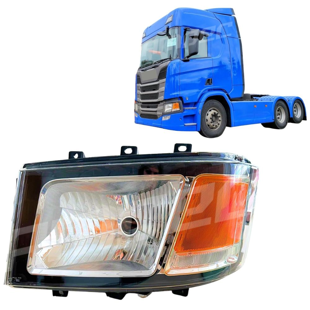 Farol Principal Para Scania NTG após 2019 Lado Esquerdo