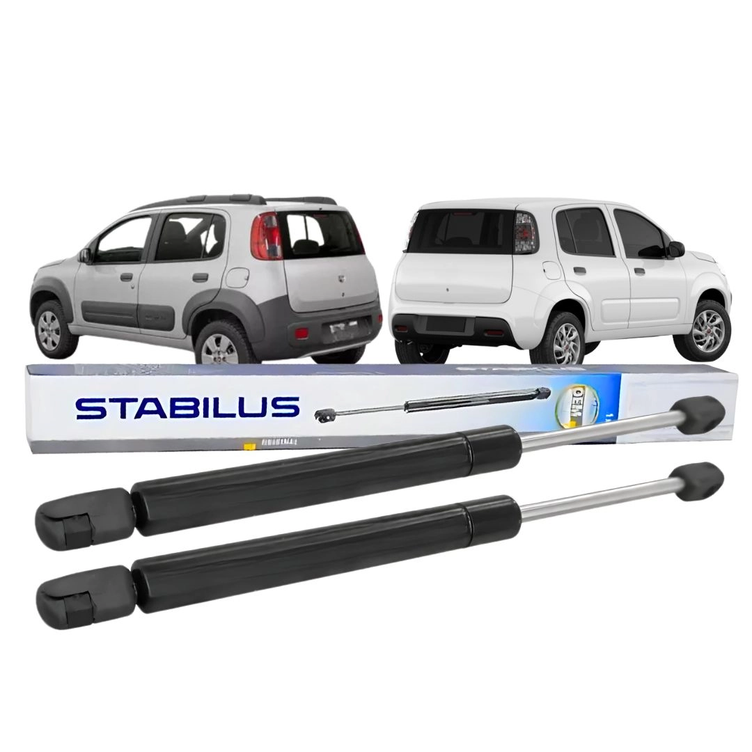 Par Amortecedores Porta Malas Para Fiat Novo Uno 2010 a 2021