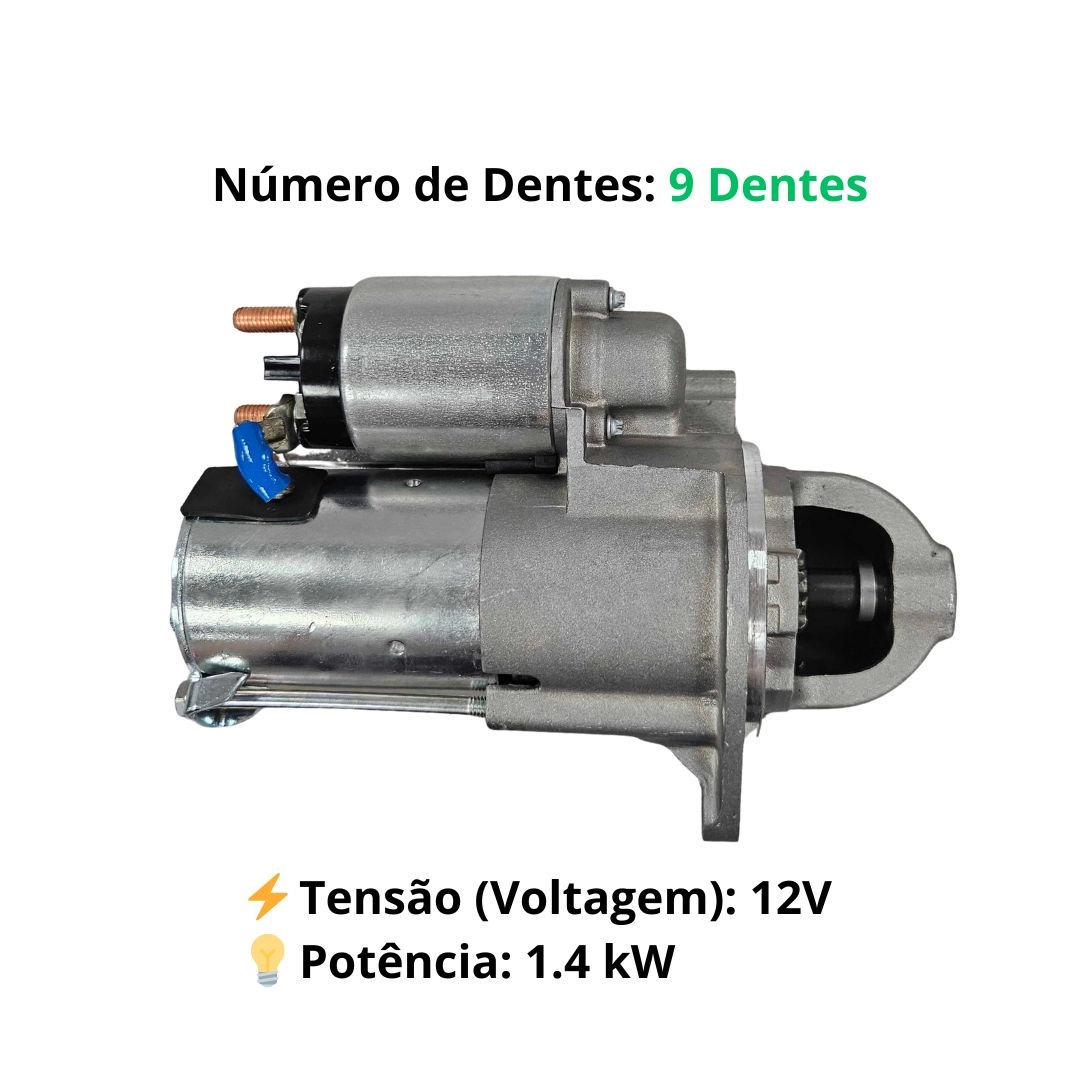 Motor Partida Arranque Para S10 Zafira Blazer Astra Vectra 2.0 2.2 2.4 16v DOHC Após 2000