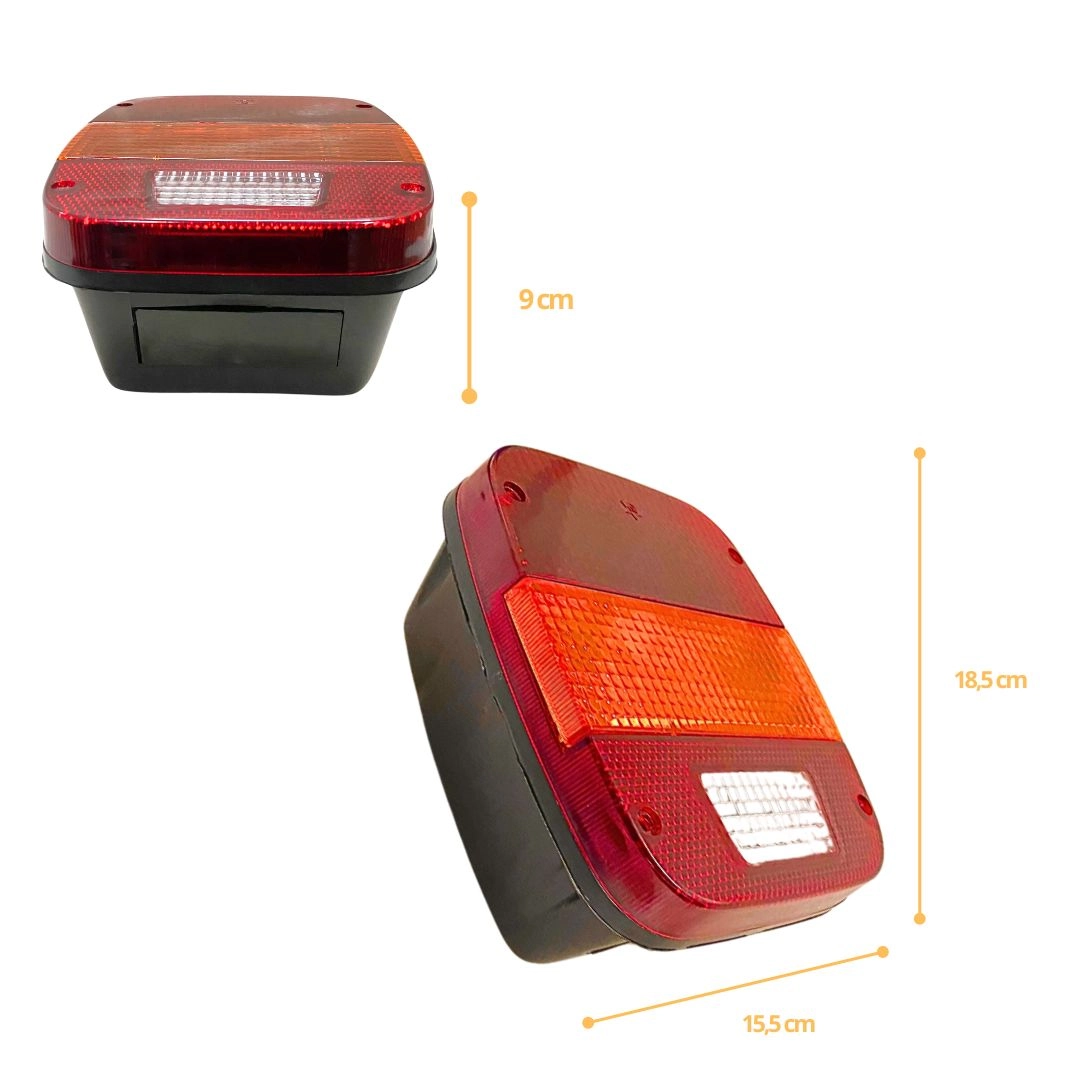 Lente Lanterna Traseira Lente Lanterna Marmita Marmitão Para Vw Ford Troller EDNUV00185
