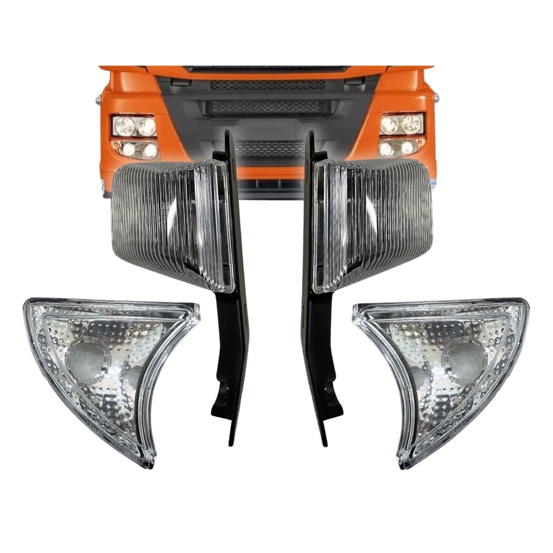 Kit Lanternas Pisca Seta ParaIveco Stralis Cristal