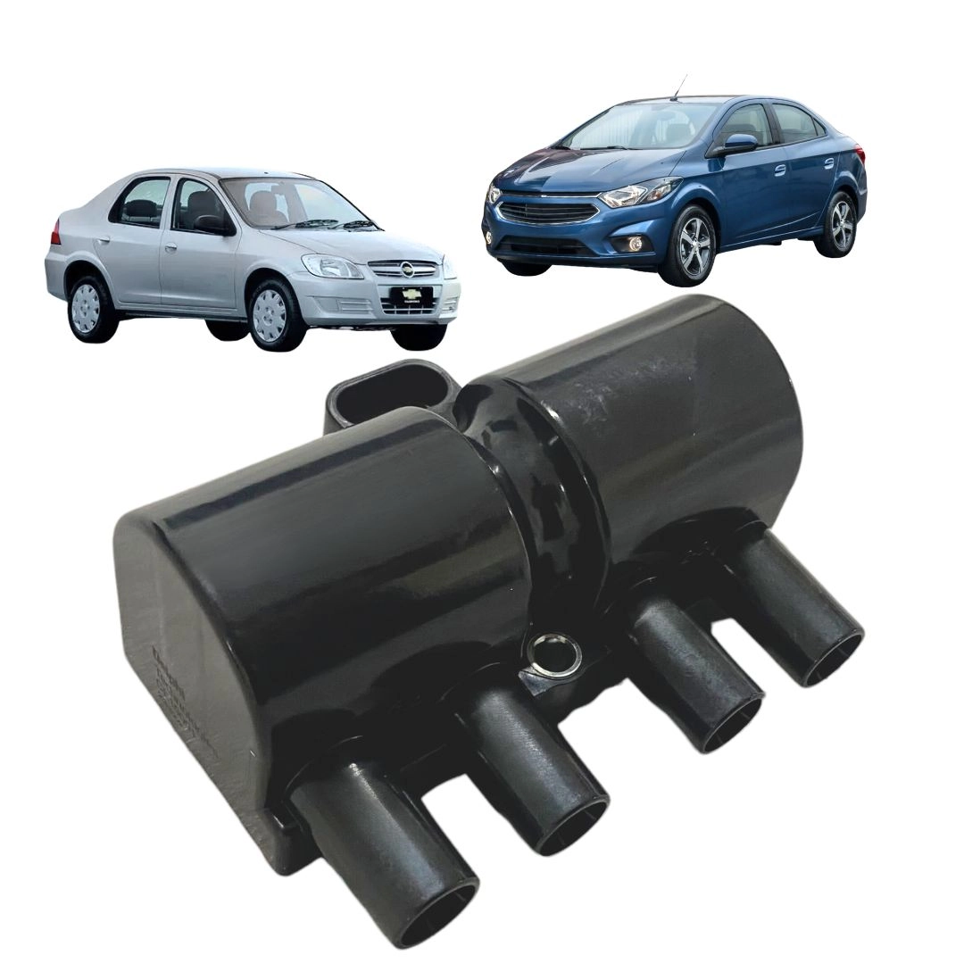 Bobina Ignição Para Prisma 1.0 1.4 2009 a 2023 3 Pinos