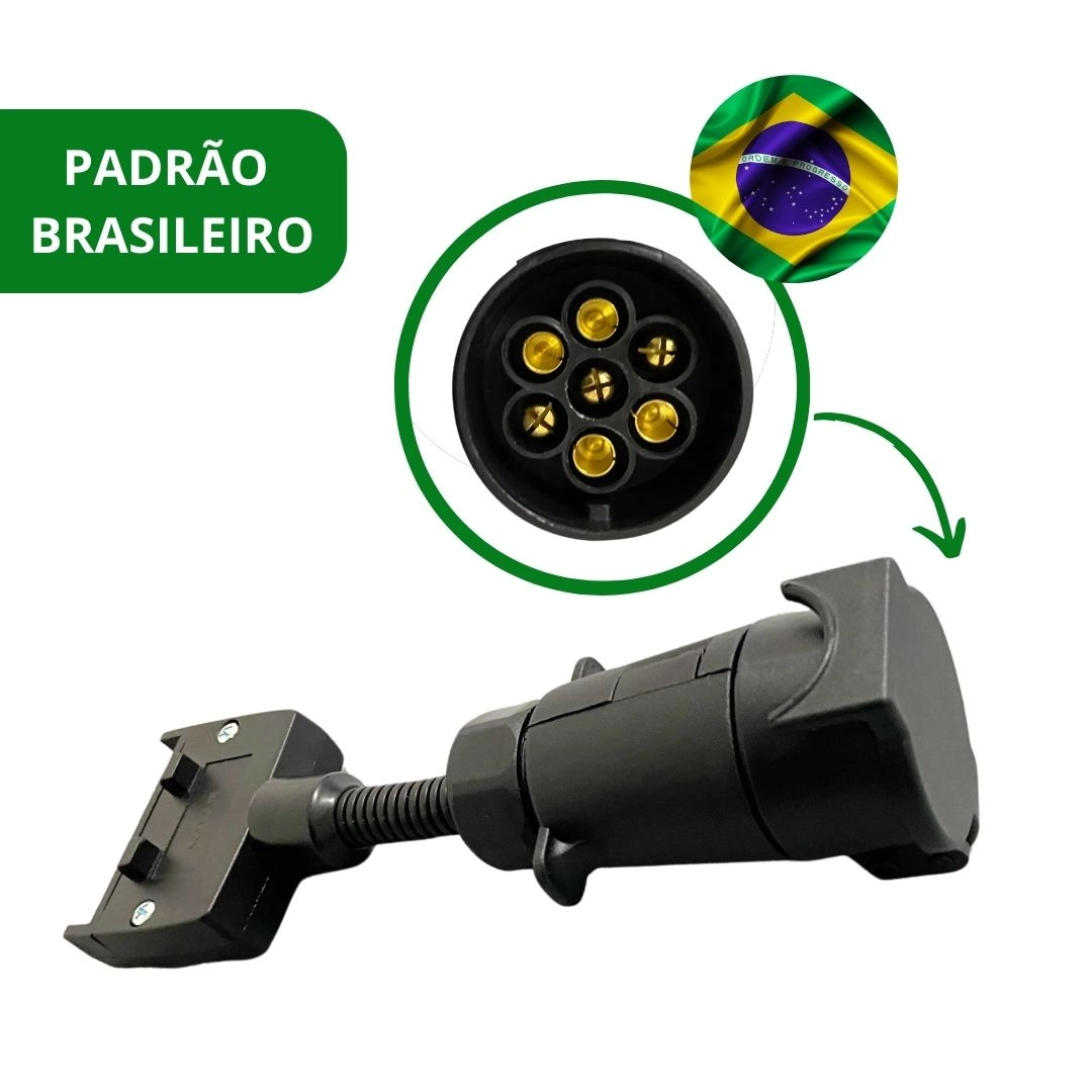 Adaptador Tomada Carretinha 7 Pinos Para Ranger após 2024