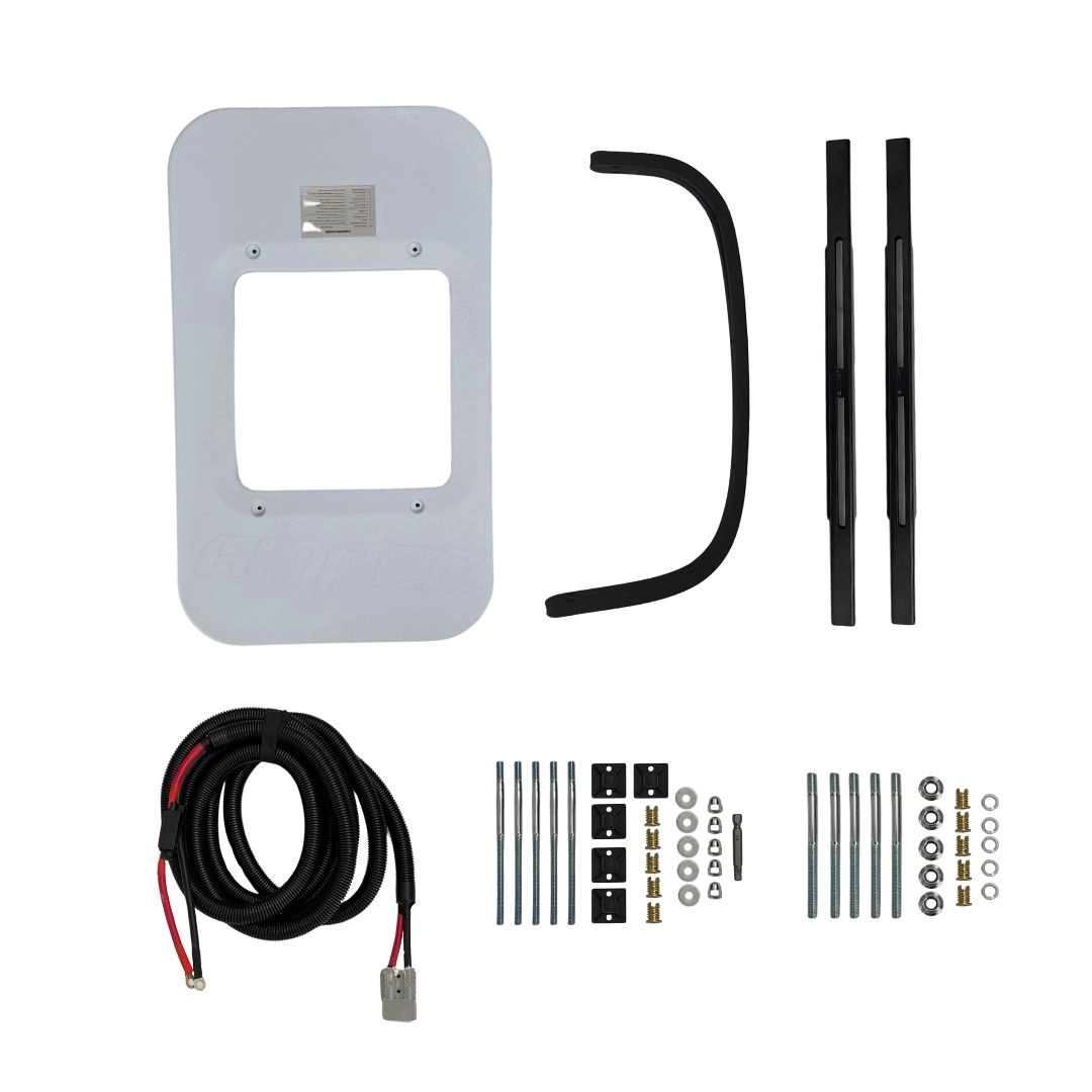 Kit Ar Condicionado Elétrico Teto Caminhão Van Motorhome 24v Kit Ar Condicionado Elétrico Teto Caminhão Van Motorhome 24v