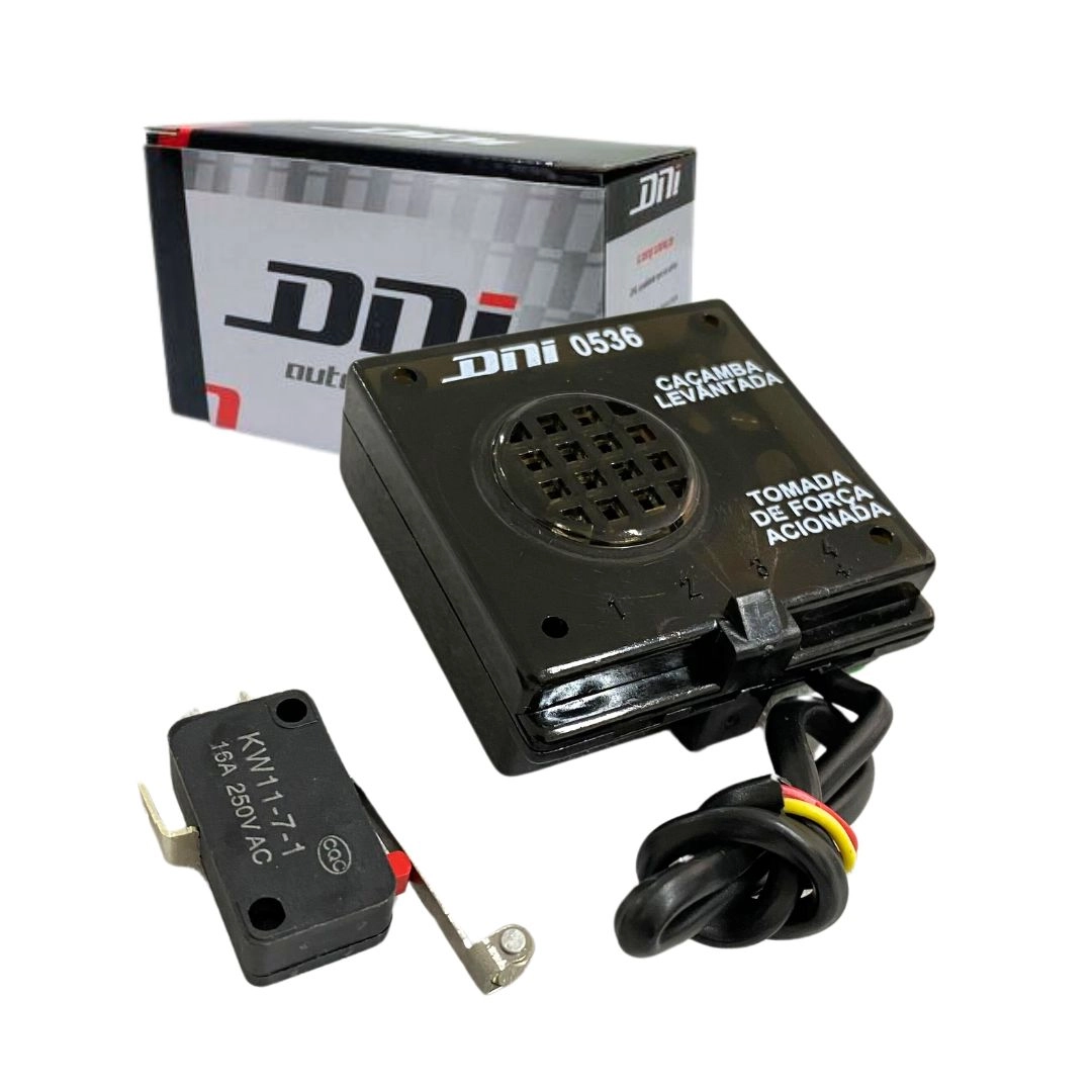 Alarme Sinalizador Sonoro Visual Caminhão Caçamba Basculante