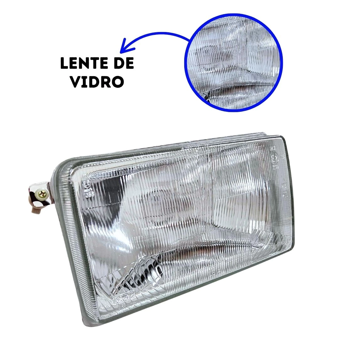 Farol Principal Para Santana Quantum 85 a 90 Esquerdo Vidro