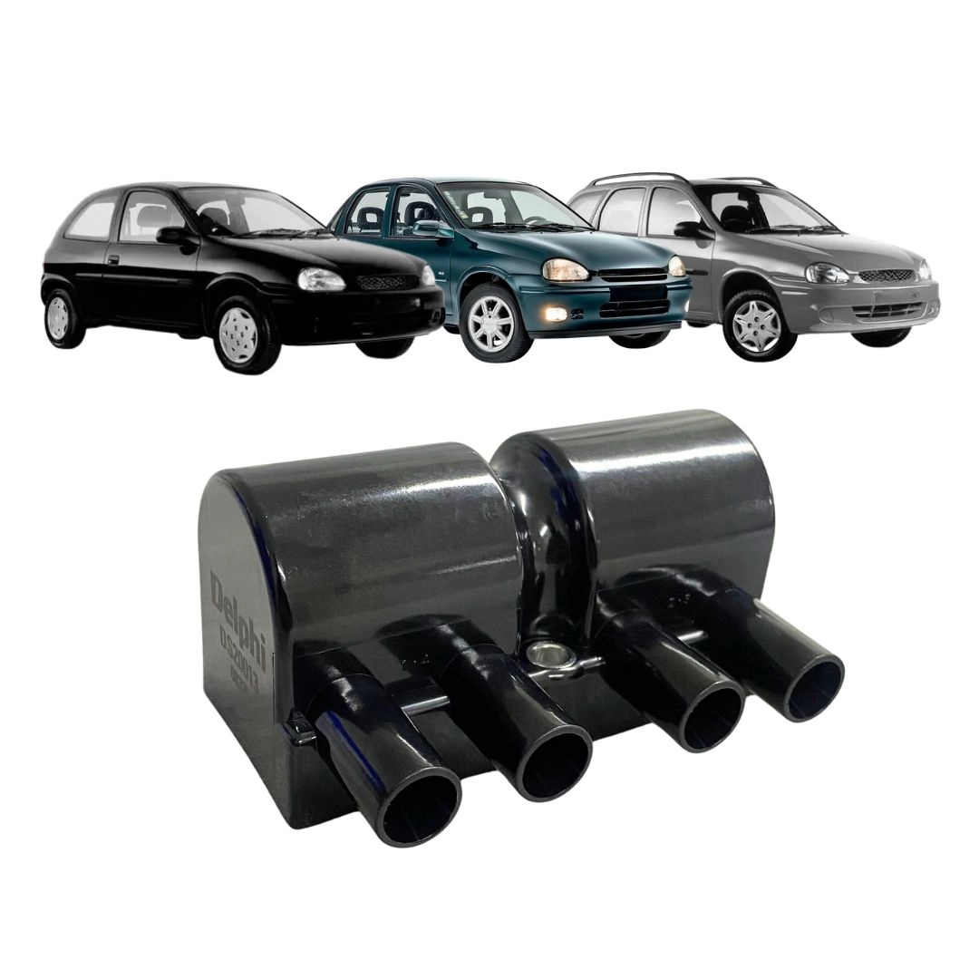 Bobina Ignição Para Corsa 1.4 1994 a 1996 Conector 4 Pinos