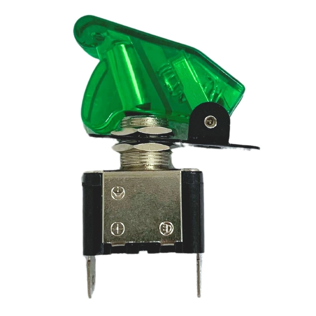 Chave Botão Liga Desliga 2 Posições 12v LED Verde Tipo Caça