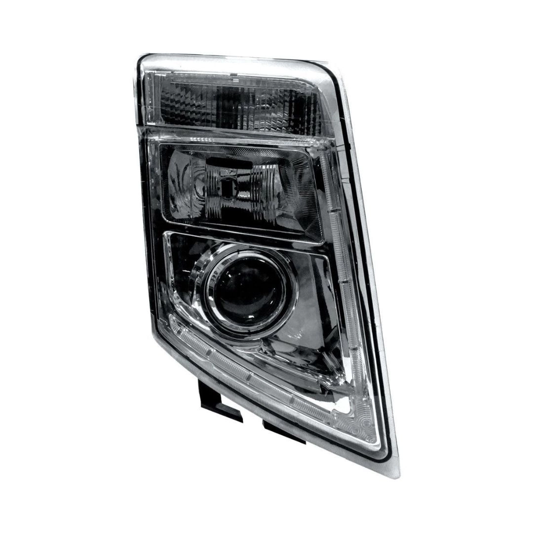 Farol Principal Dianteiro Para Volvo FM FH 2009 a 2014 Lado Direito Com DRL Em LED 21035637 Farol Principal Dianteiro Para Volvo FM FH 2009 a 2014 Lado Direito Com DRL Em LED 21035637
