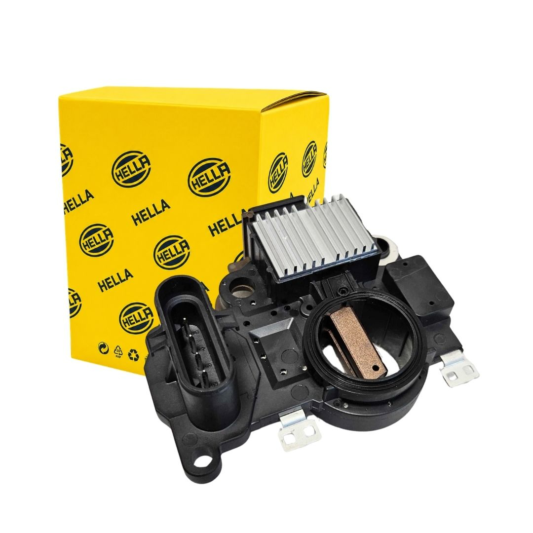 Regulador de Voltagem Alternador 24V Hella Scania PGR P480 G440 G480 R480 Série 5 Série 6 Conector 5 Vias
