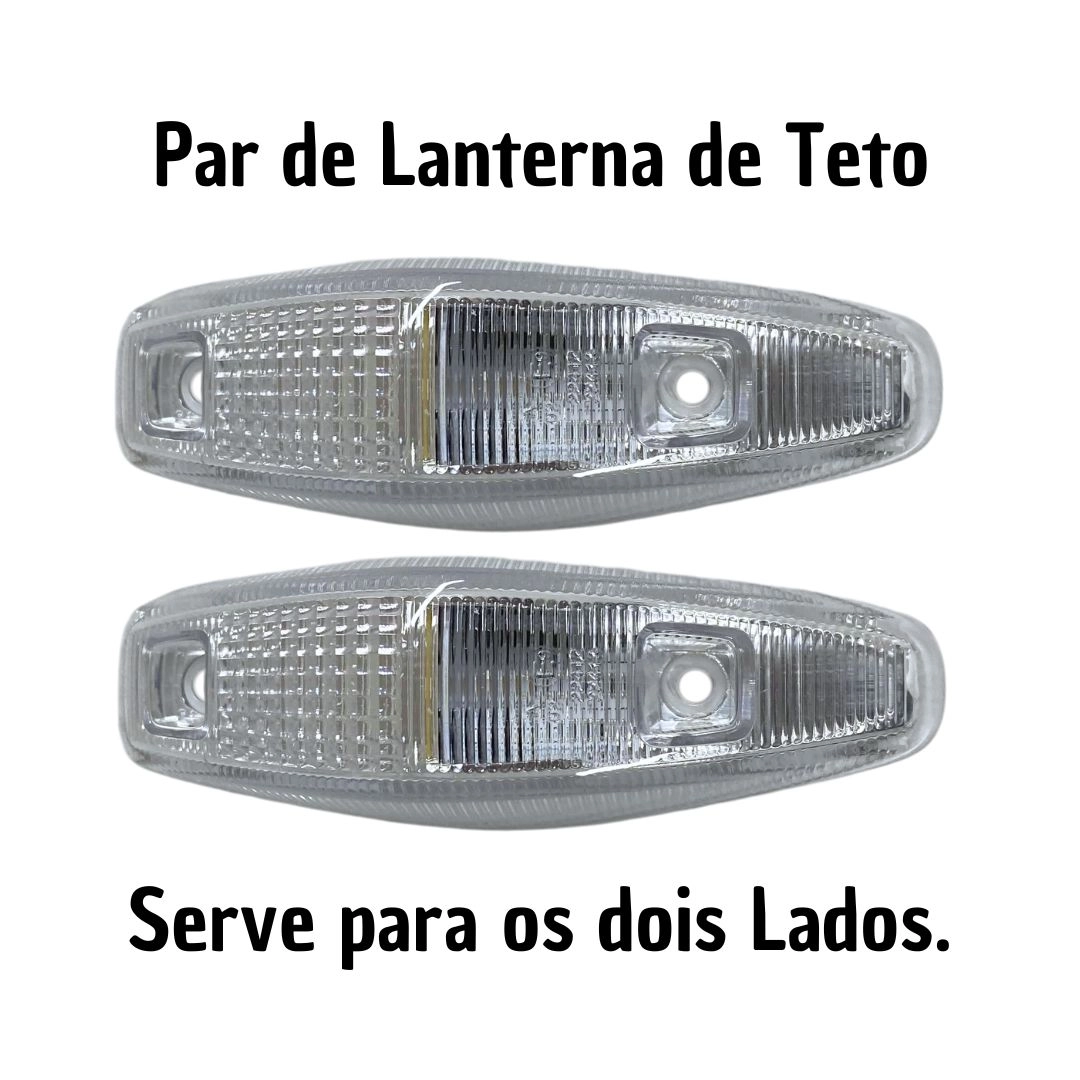 Par Lanterna Teto Cabine Frontal VW Delivery Novo LED 12V CR Par Lanterna Teto Cabine Frontal VW Delivery Novo LED 12V CR