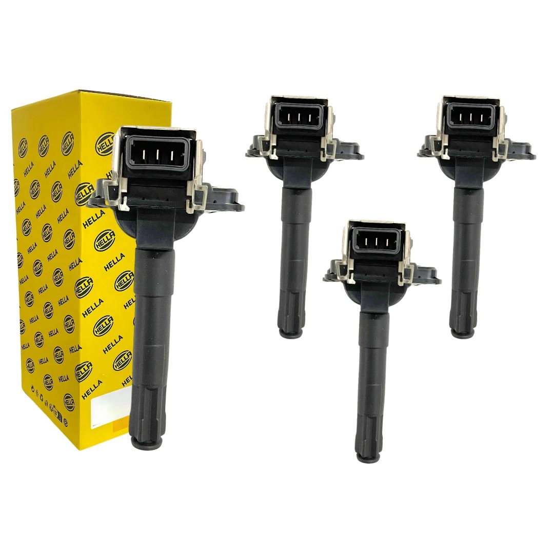 Kit 4 Bobina de Ignição Para Golf Passat Audi A3 A4 Hella