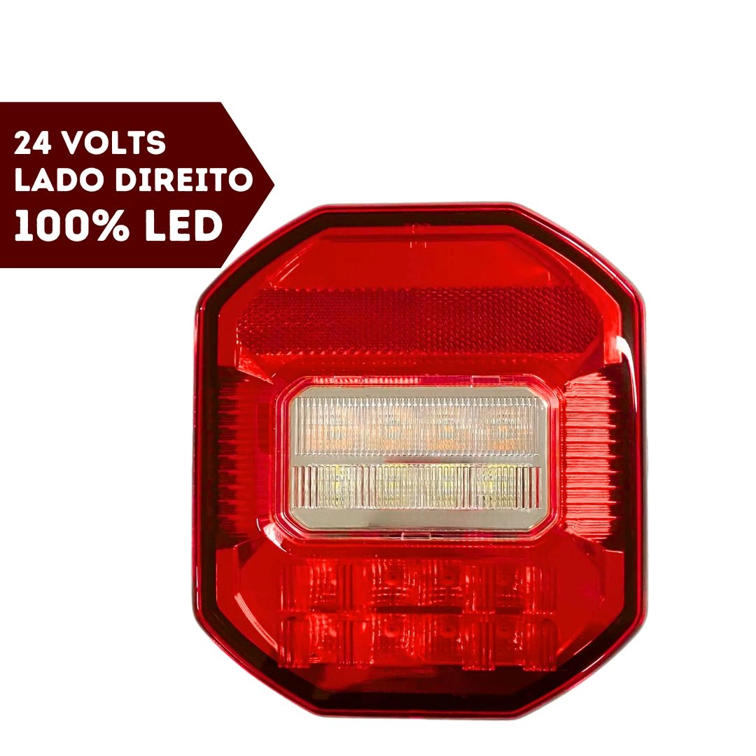 Lanterna Traseira Marmita Ford Cargo Vw Constellation LED LD
