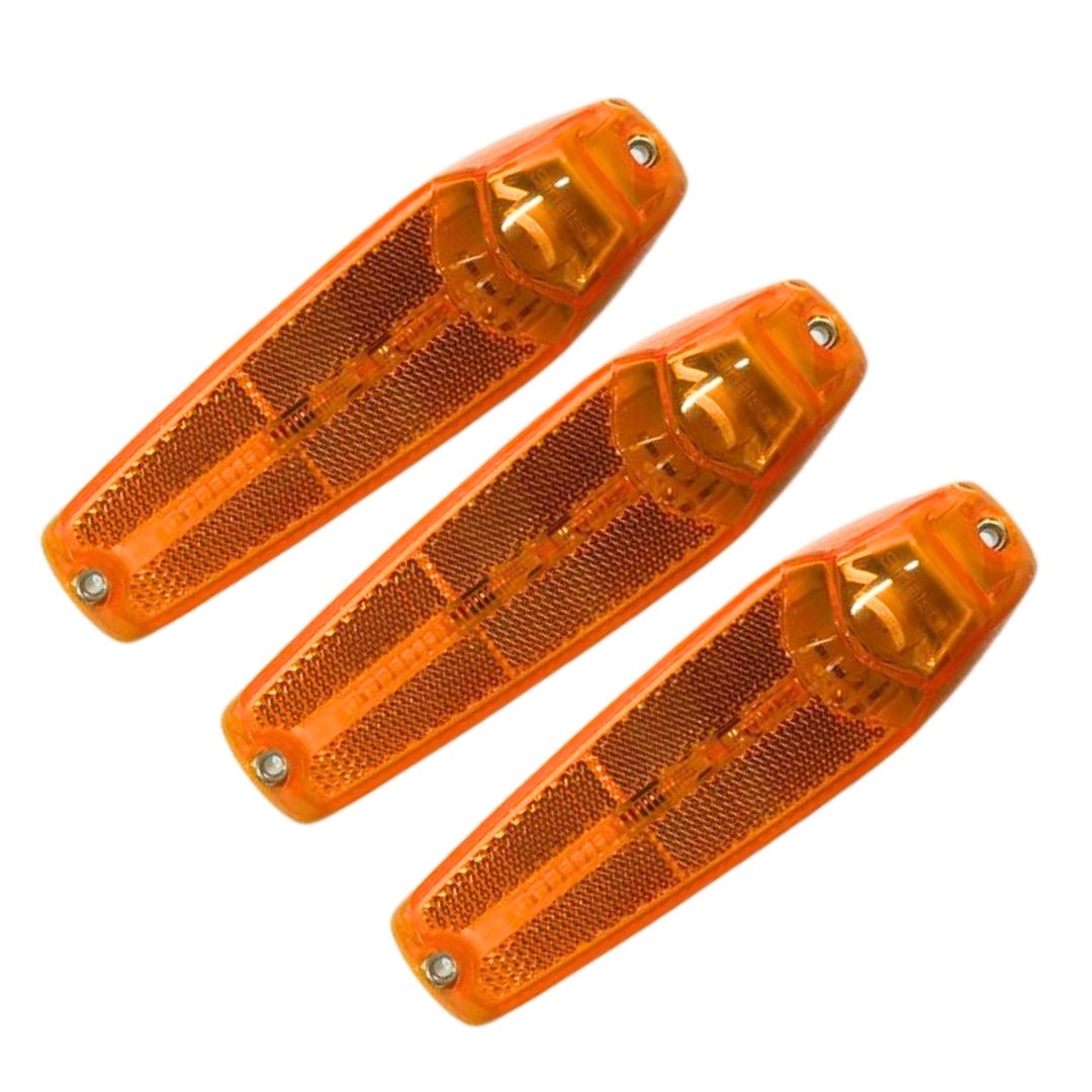 Kit 3 Lanternas Lateral Posição Direcional LED Bivolt 12/24v