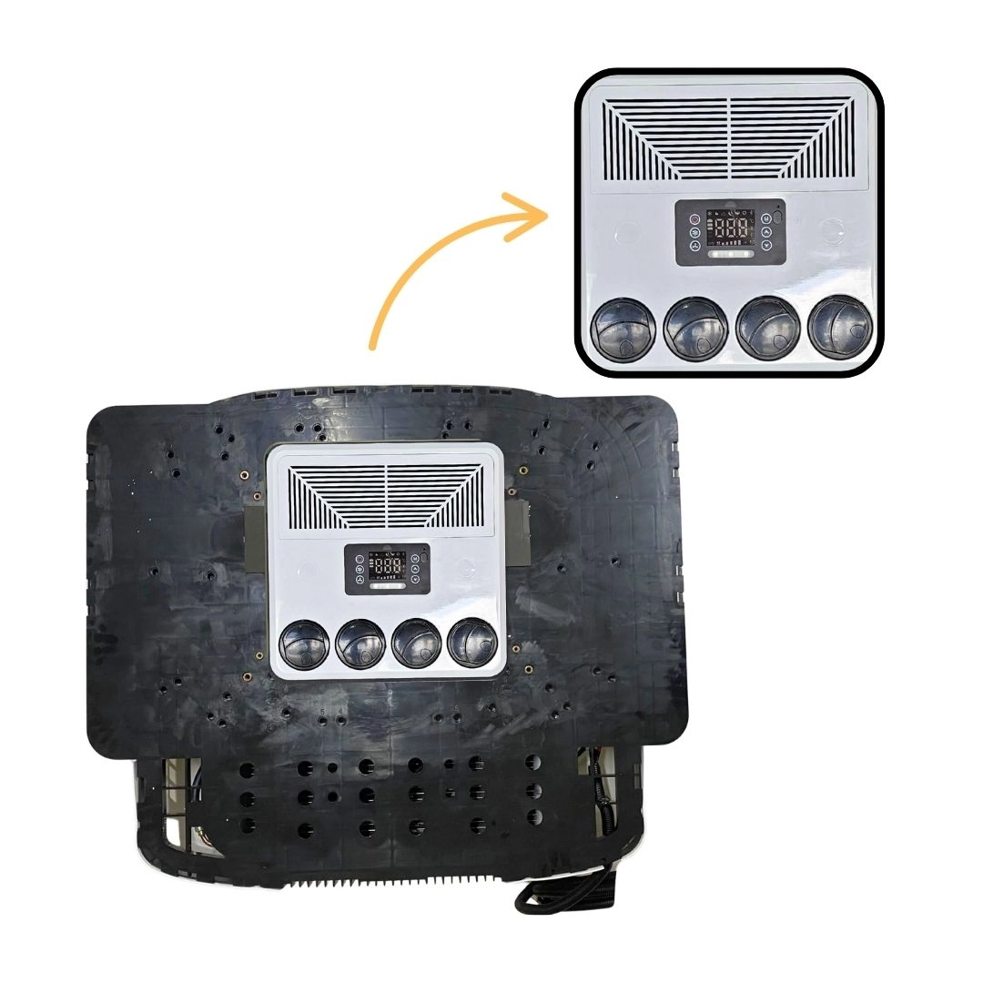 Kit Ar-Condicionado Para Caminhão Motorhome Van Trator Teto Elétrico Portátil Inverter 24v 9000 BTU EDN Kit Ar-Condicionado Para Caminhão Motorhome Van Trator Teto Elétrico Portátil Inverter 24v 9000 BTU EDN