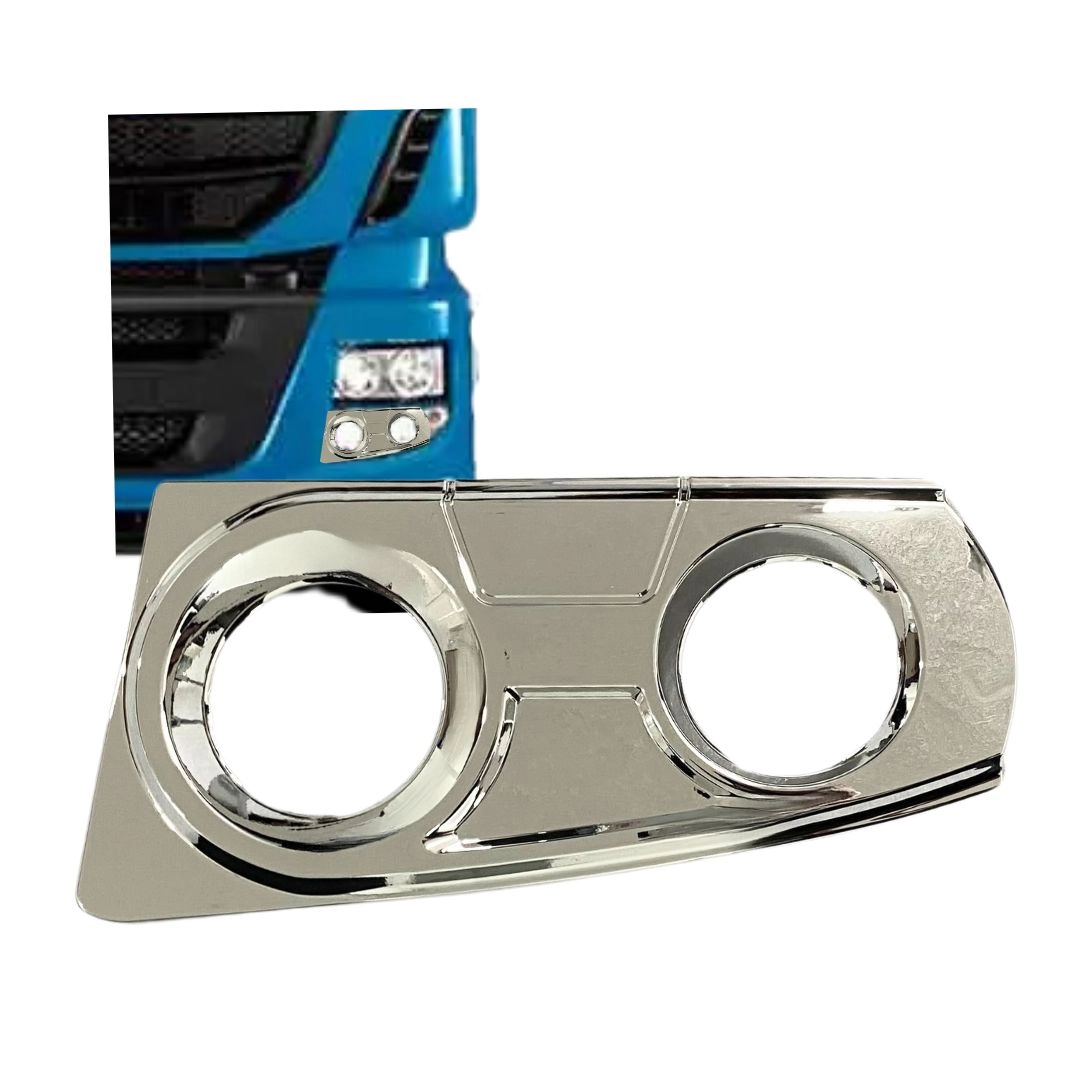 Moldura Farol Auxiliar Para Iveco Stralis Cromado LE