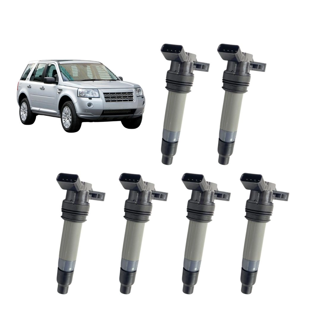 Kit 6 Bobina de Ignição Para Land Rover Free Lander 2 Hella
