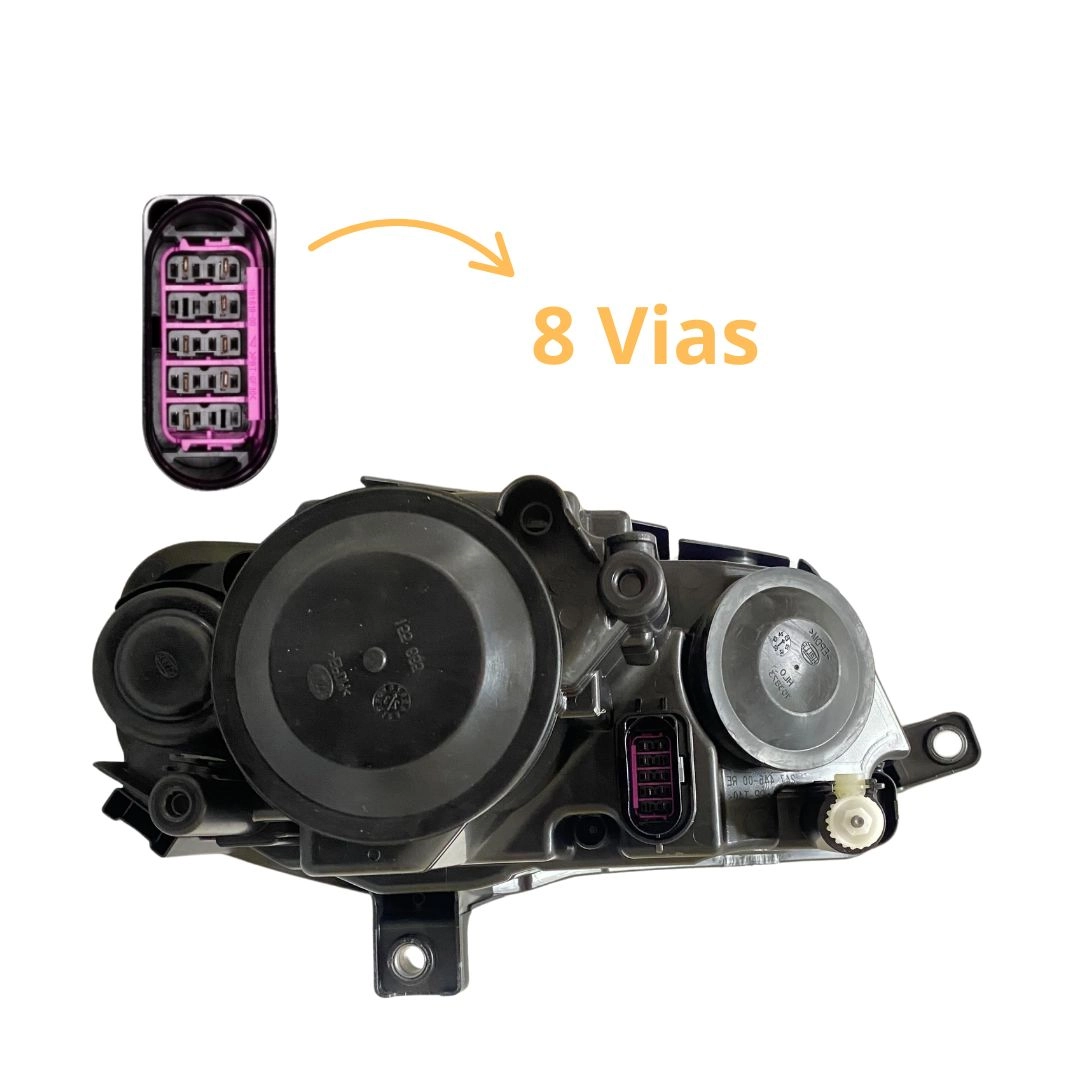 Farol Para Passat 2005 a 2010 Lado Esquerdo 3C0941005J Hella