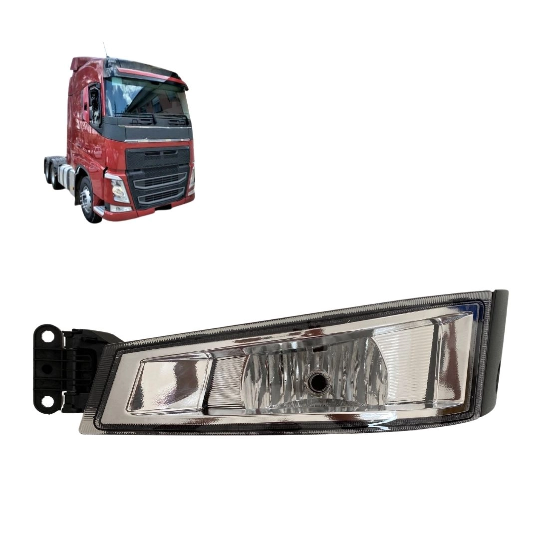 Farol Auxiliar Milha Foco Simples Para Volvo FH16 FM16 2015 a 2021 Lado Esquerdo Autolux 21221152