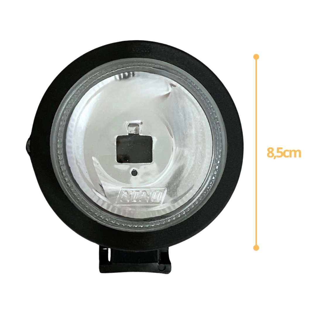 Par Farol Auxiliar Mini Milha Redondo Longo Alcance Univ. Par Farol Auxiliar Mini Milha Redondo Longo Alcance Univ.