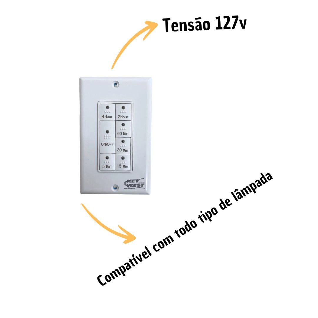 Temporizador Interruptor Digital Timer 127V Pré Programações