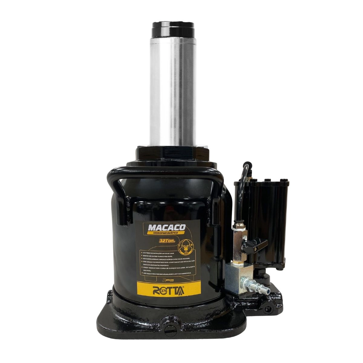 Macaco Hidropneumático Mandril 32 Ton Altura 250mm Para Caminhões Onibus Tratores Rotta376 Macaco Hidropneumático Mandril 32 Ton Altura 250mm Para Caminhões Onibus Tratores Rotta376